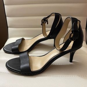Dressy Coach 3 inch high heel sandals